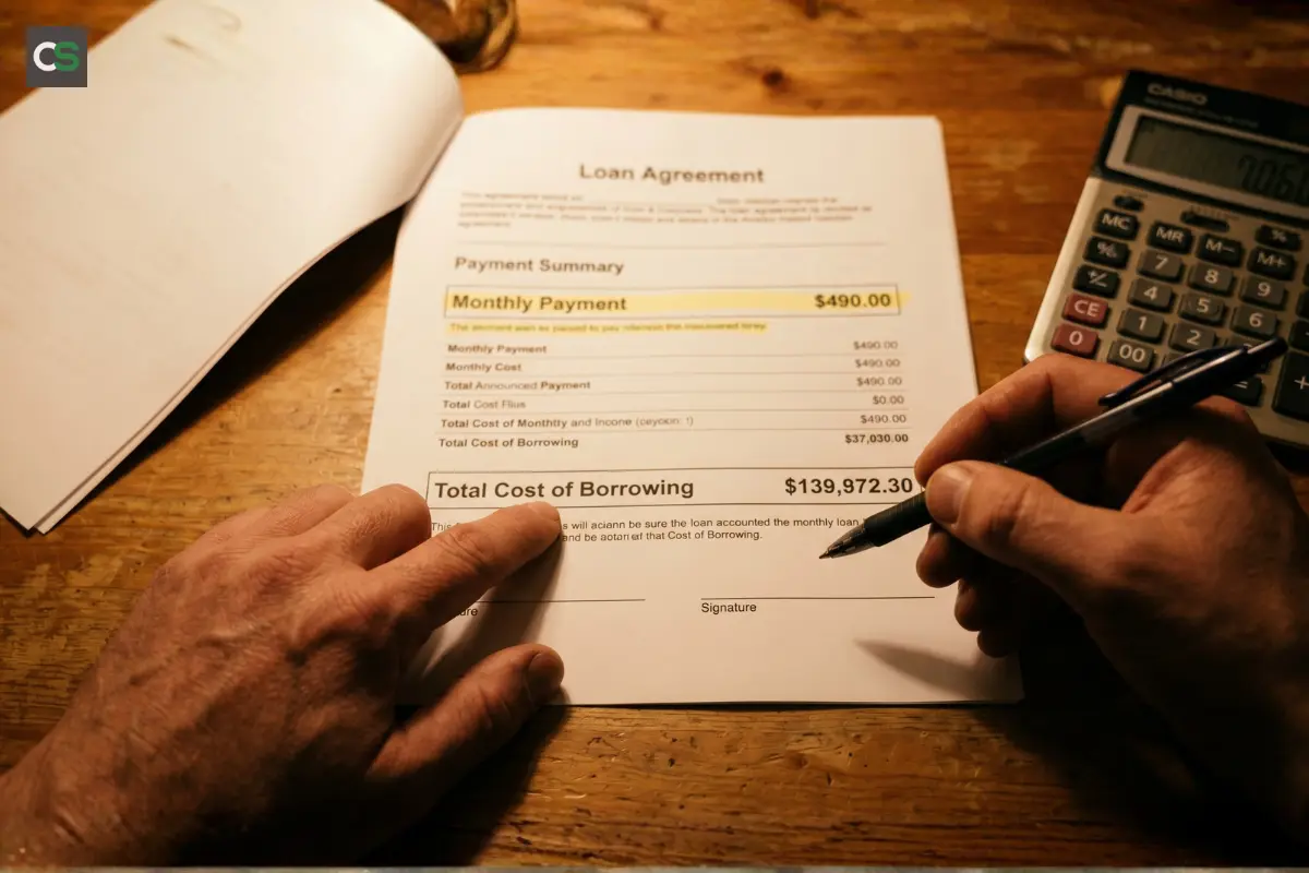 close up shot of 84 month car loan calculation differences