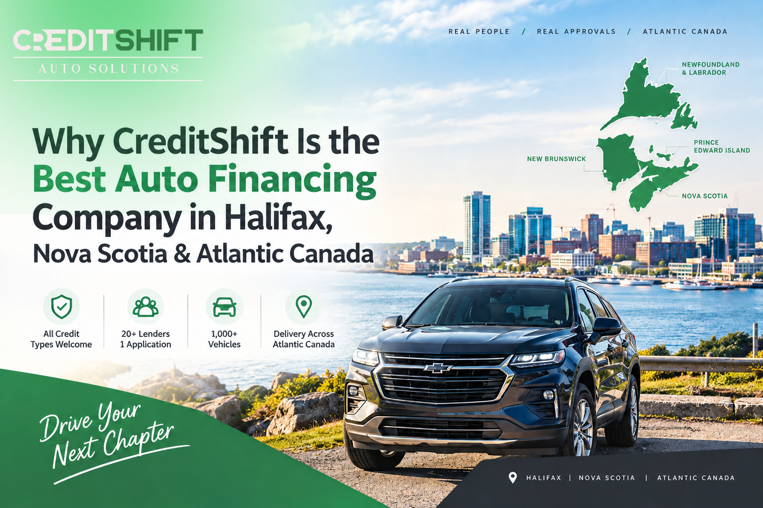 Why CreditShift Is the Best Auto Financing Company in Halifax, Nova Scotia & Atlantic Canada